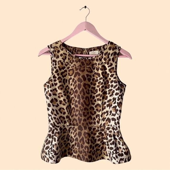 kate spade Tops - Kate Spade Silk Peplum Top
